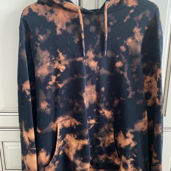 Black Tie Dye Hoodie - Picture 1 of 2